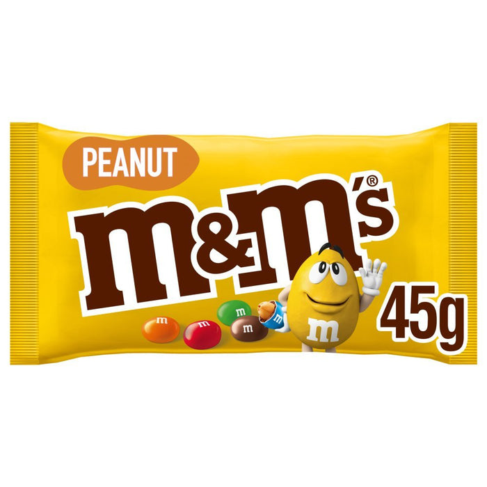 M&M's Peanut Chocolate Bag 45g (Box of 24) - BritishGram.com