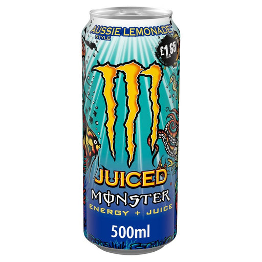 Monster Energy Drink Aussie Style Lemonade 500ml (Case of 12) - BritishGram.com