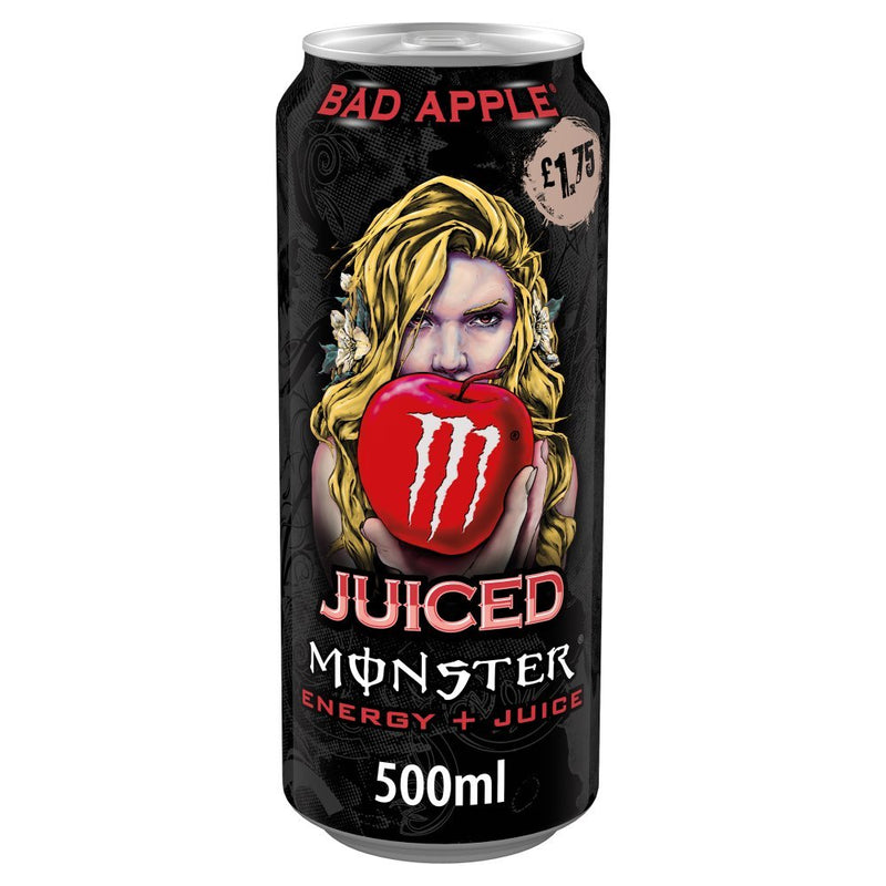 Monster Energy Drink Bad Apple PMP 500ml (Case of 12) - BritishGram.com