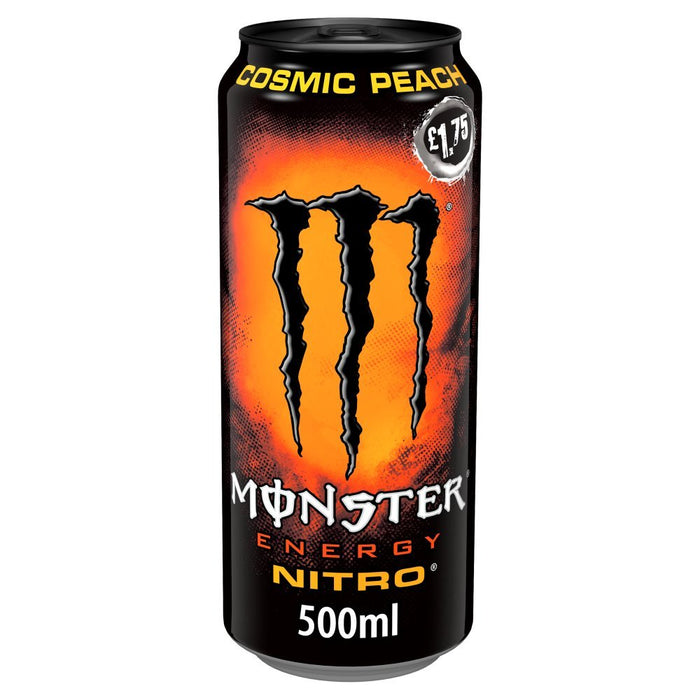 Monster Energy Drink Nitro Cosmic Peach PMP 500ml (Case of 12) - BritishGram.com