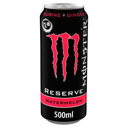 Monster Energy Drink Reserve Watermelon PMP 500ml (Case of 12) - BritishGram.com