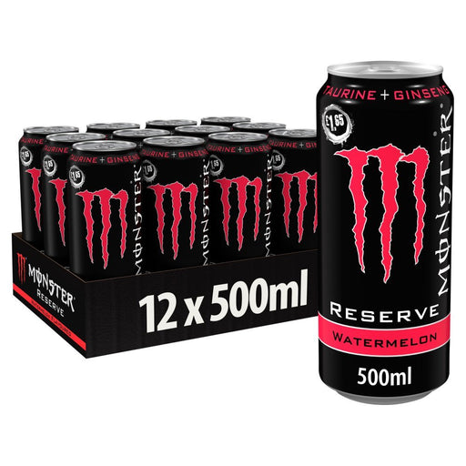 Monster Energy Drink Reserve Watermelon PMP 500ml (Case of 12) - BritishGram.com
