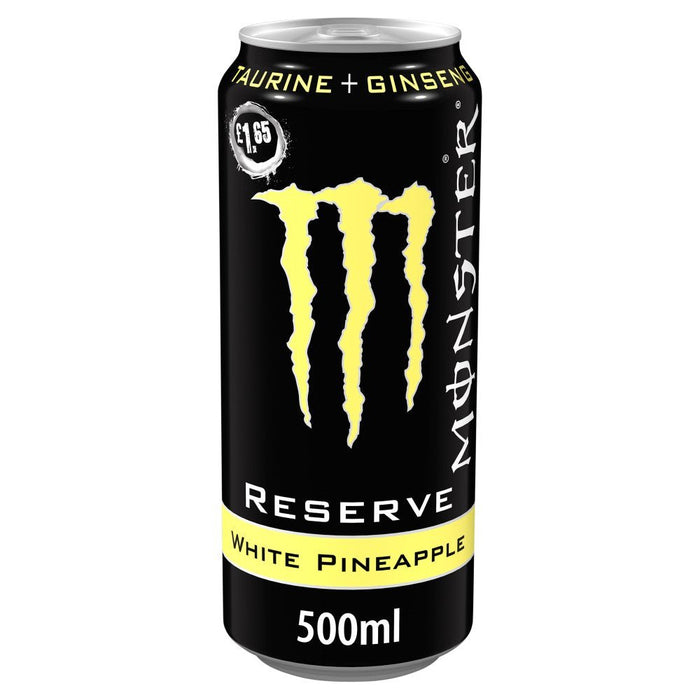 Monster Energy Drink Reserve White Pineapple PMP 500ml (Case of 12) - BritishGram.com