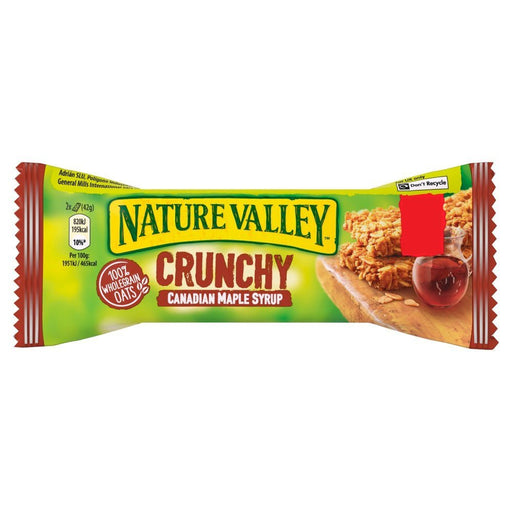 Nature Valley Crunchy Canadian Maple Syrup Cereal Bar, 42g (Box of 18) - BritishGram.com