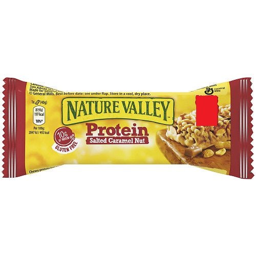 Nature Valley Protein Salted Caramel Nut 40g (Box of 12) - BritishGram.com