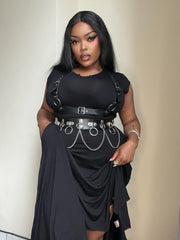 Necessary Evil Evaki Hi Low Dress - BritishGram.com