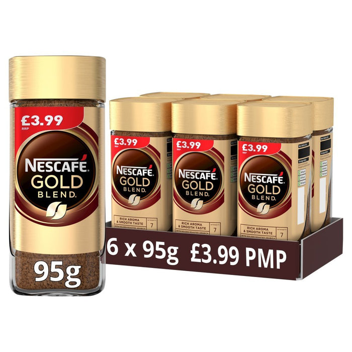 Nescafé Gold Blend Instant Coffee PMP 95g (Case of 6) - BritishGram.com