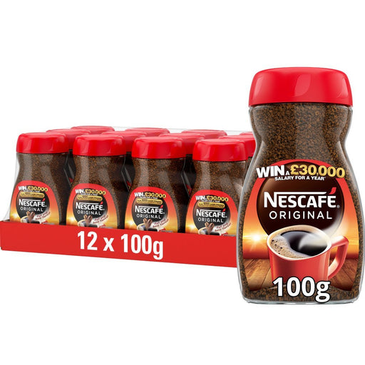 Nescafe Original Instant Coffee 100g (Case of 12) - BritishGram.com