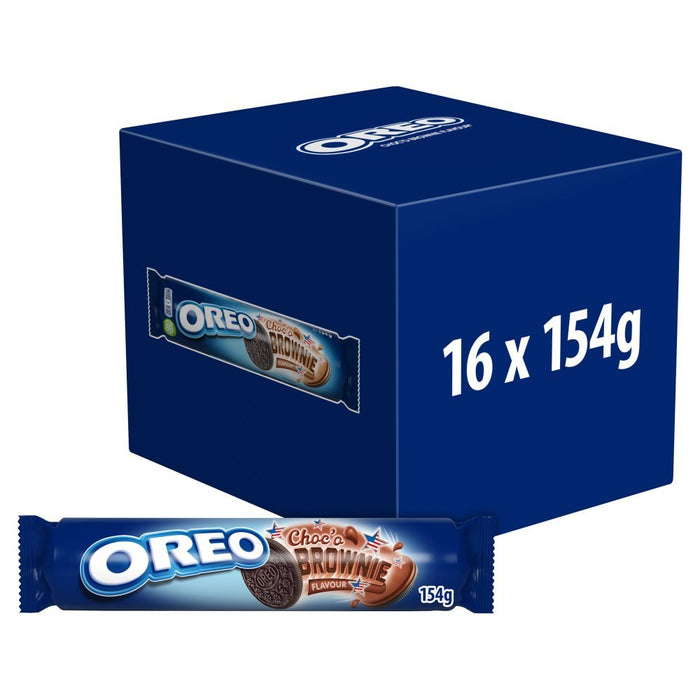 OREO Choco Brownie Sandwich Biscuits 154g (Box of 16) - BritishGram.com