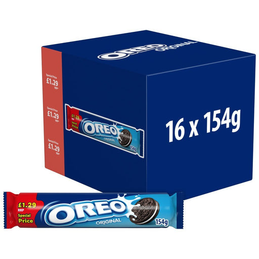 Oreo Original Biscuits PMP 154g (Box of 16) - BritishGram.com