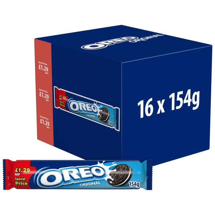 Oreo Original Biscuits PMP 154g (Box of 16) - BritishGram.com