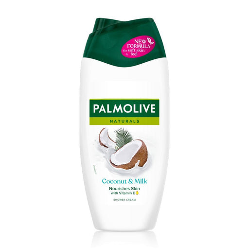 Palmolive Naturals Coconut & Milk Shower Gel Body Wash PMP 250ml (Case of 6) - BritishGram.com