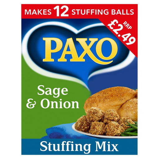 Paxo Sage & Onion Stuffing Mix PMP 170g (Case of 8) - BritishGram.com