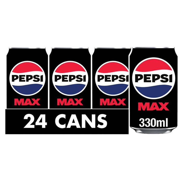 Pepsi Max No Sugar NON PMP 330ml (Case of 24) - BritishGram.com