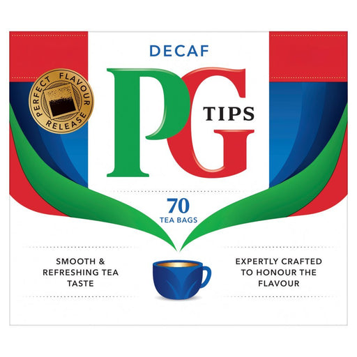 PG Tips Decaf 70 Teabags - BritishGram.com