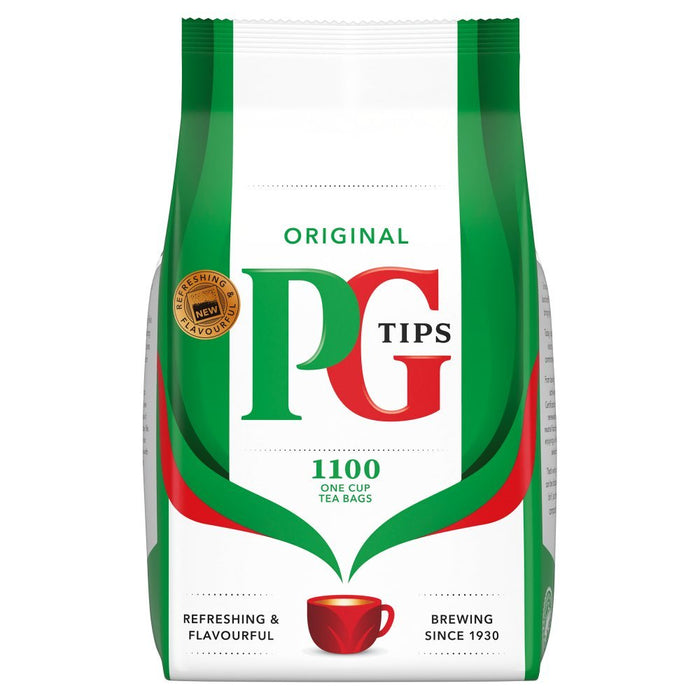 PG Tips Original 1100 One Cup Tea Bags - BritishGram.com