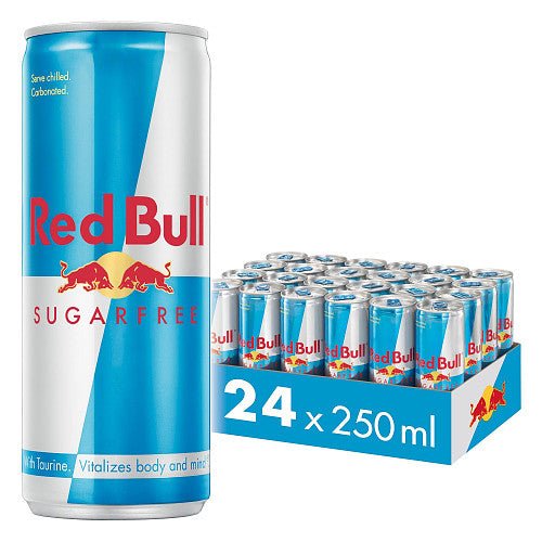Red Bull Energy Drink Sugar Free 250ml (Case of 24) - BritishGram.com
