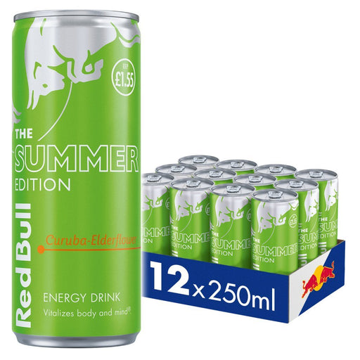 Red Bull Energy Drink Summer Edition Curuba & Elderflower 250ml (Case of 12) - BritishGram.com