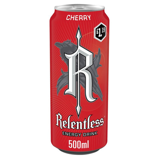Relentless Cherry Energy Drink PMP 500ml (Case of 12) - BritishGram.com