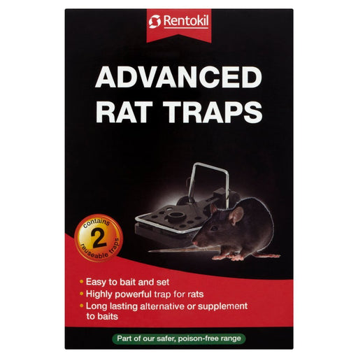 Rentokil Advanced Rat Traps 2 Reuseable Traps - BritishGram.com