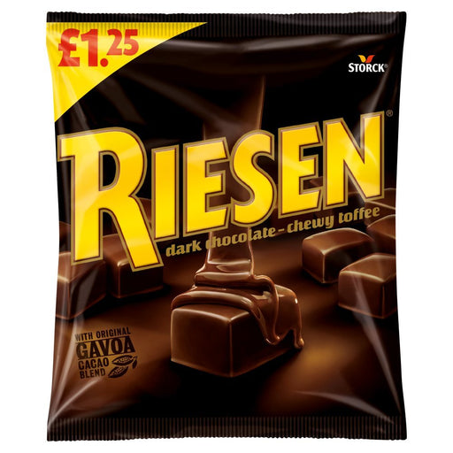 Riesen Dark Chocolate - Chewy Toffee 110g (Box of 12) - BritishGram.com
