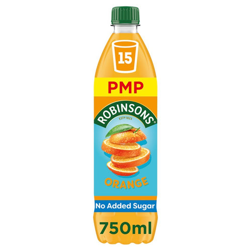 Robinsons Orange No Added Sugar Squash PMP 750ml - BritishGram.com