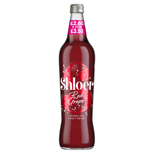 Shloer Red Grape Sparkling Juice PMP 750ml (Case of 6) - BritishGram.com