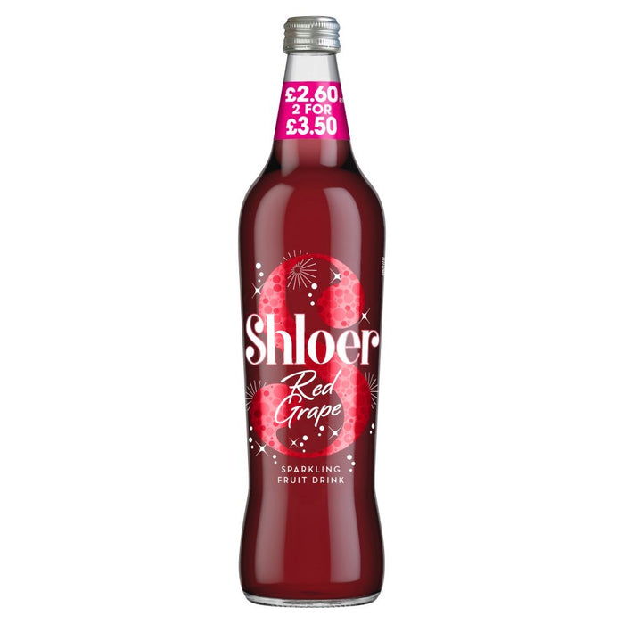 Shloer Red Grape Sparkling Juice PMP 750ml (Case of 6) - BritishGram.com