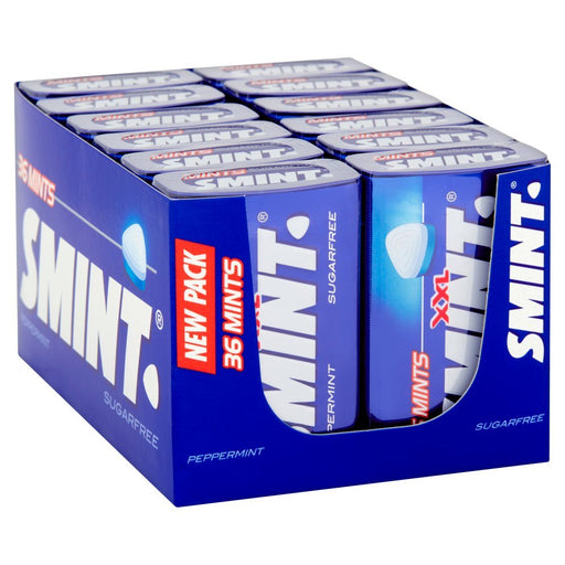 Smint Peppermint XXL 36 Mints Sugar Free 25g (Case of 12) - BritishGram.com