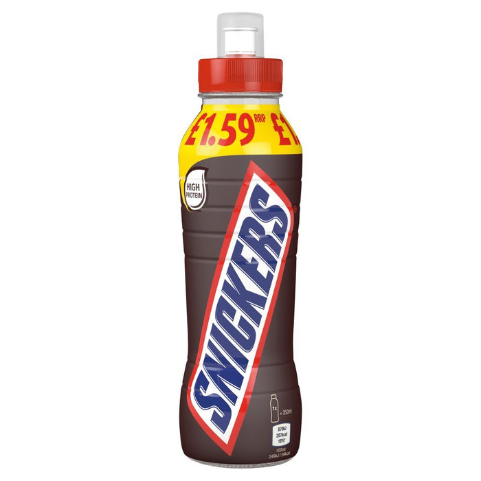 Snickers Chocolate Milk Shake Drink 350ml (Case of 8) - BritishGram.com