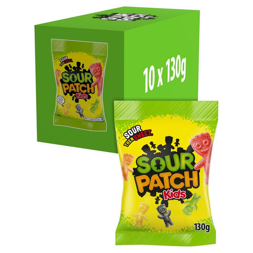 Sour Patch Kids Sweets Bag 130g (Box of 8) - BritishGram.com