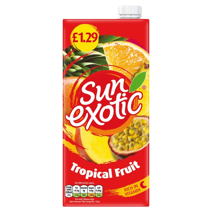 Sun Exotic Tropical Still Juice PMP 1Ltr (Case of 12) - BritishGram.com