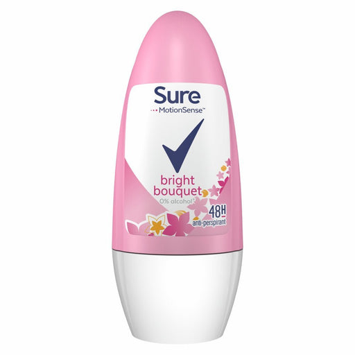 Sure Women Anti - perspirant Deodorant Roll - On Bright Bouquet 50ml (Case of 6) - BritishGram.com