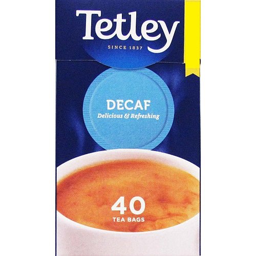 Tetley Decaf 40 Tea Bags PMP (Case of 6) - BritishGram.com