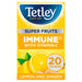 Tetley Super Fruits Immune Lemon & Ginger 20 Tea Bags (Case of 4) - BritishGram.com