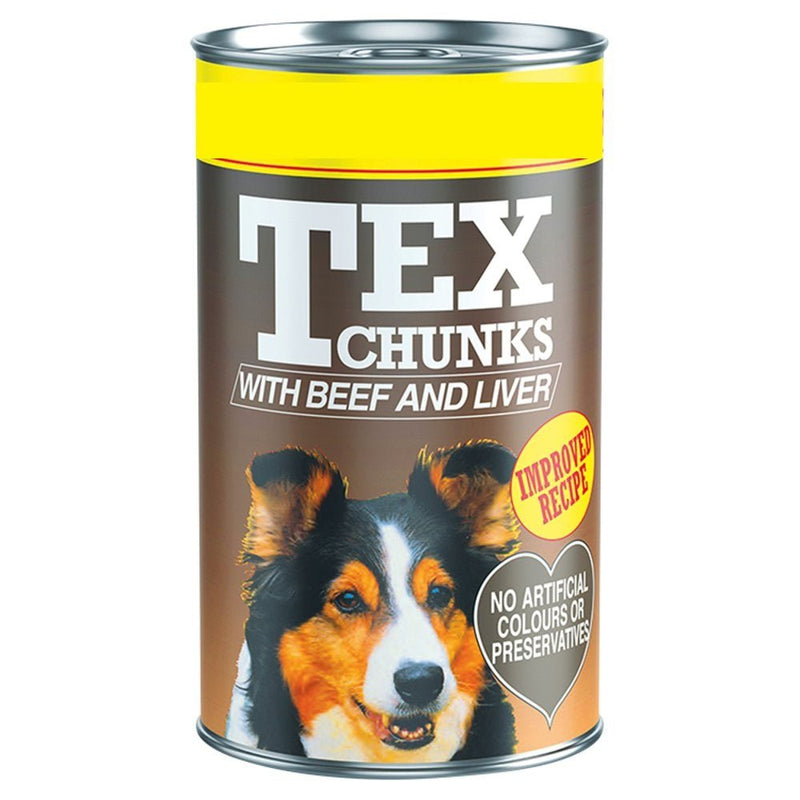 Tex Chunks with Beef and Liver 1.2kg (Case of 6) - BritishGram.com