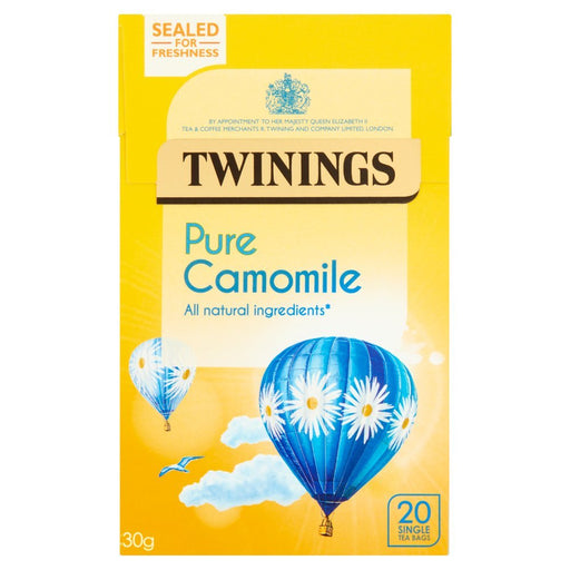 Twinings Pure Camomile 20 Tea Bags 30g (Case of 4) - BritishGram.com