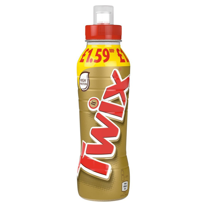 Twix Chocolate Caramel Biscuit Milk Shake Drink 350ml (Case of 8) - BritishGram.com