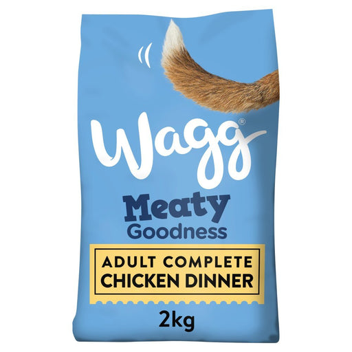 Wagg Meaty Goodness Adult Complete Chicken Dinner Dry Dog Food 2kg (Case of 4) - BritishGram.com