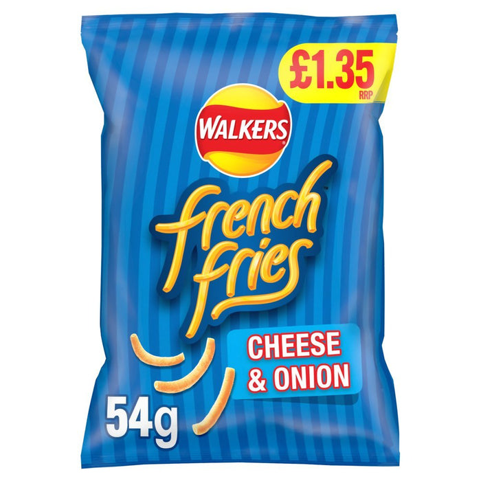 Walkers French Fries Cheese & Onion Snacks 54g (Box of 18) - BritishGram.com