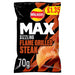 Walkers Max Flame Grilled Steak Sharing Crisps 70g (Box of 15) - BritishGram.com