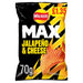 Walkers Max Jalapeno & Cheese Sharing Crisps 70g (Box of 15) - BritishGram.com