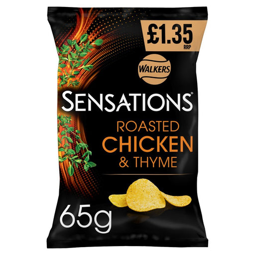 Walkers Sensations Chicken & Thyme Sharing Crisps 65g (Box of 18) - BritishGram.com