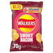 Walkers Smoky Bacon Sharing Crisps 70g (Box of 18) - BritishGram.com