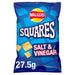 Walkers Squares Salt & Vinegar Snacks Crisps 27.5g (Box of 32) - BritishGram.com