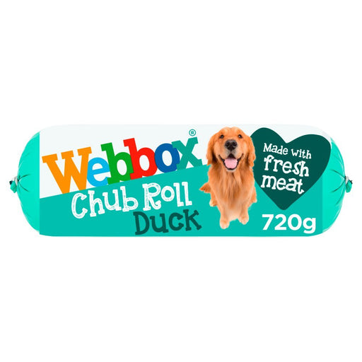 Webbox Chub Roll Duck Flavour 1 - 7 Years 720g (Case of 15) - BritishGram.com