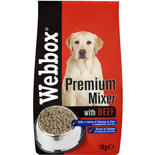 Webbox Mixer Biscuit with Beef 2kg - BritishGram.com