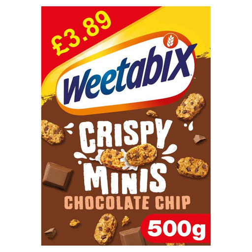 Weetabix Crispy Minis Chocolate Chip 500g (Case of 5) - BritishGram.com
