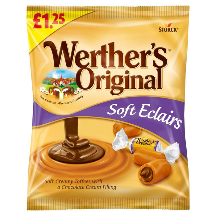 Werther's Original SOFT Eclairs 100g (Box of 12) - BritishGram.com