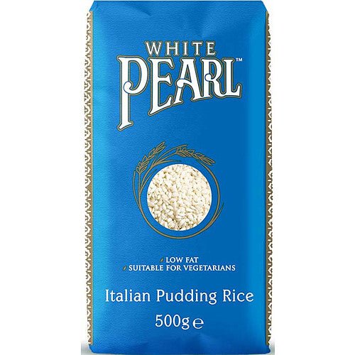 White Pearl Italian Pudding Rice 500g (Case of 8) - BritishGram.com